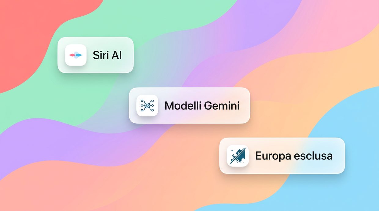 Siri si rifà il look con Gemini, ma l’Europa resta fuori